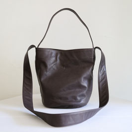 les basiques LE-2022 2WAY BAG DARK BROWN