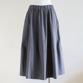 LABO.ART FLARE SKIRT COTTON POPLIN GREY