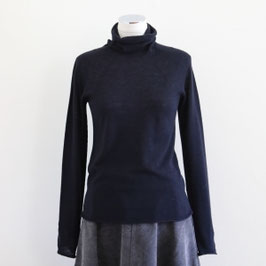 roberto collina F11603 TURTLE NECK SWEATER NAVY
