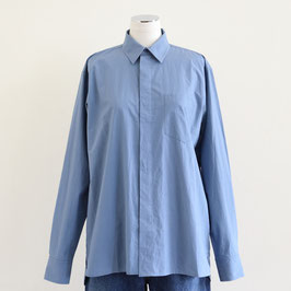 6397 CONCEALED PLACKET BIGGIE SHIRT FRENCH BLUE
