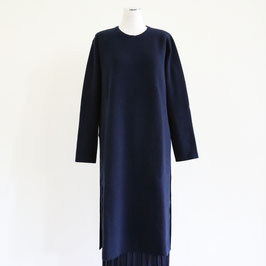 ROBERTO COLLINA M20030 MAXI PULL BOILED WITH SLIT NAVY