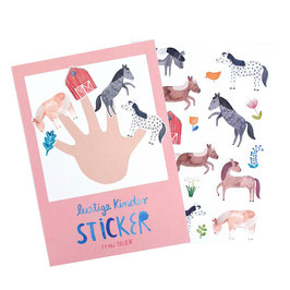 Papiersticker "Pferde&Ponies"