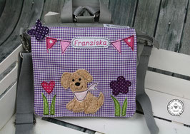 ❤️ Kindergartentasche/-rucksack "Hund mit Schmetterling"