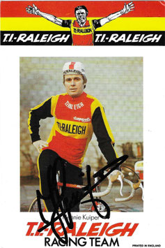KUIPER HENNIE, Genuine Hand Signed Autograph Card 10x15cm, WORLD CHAMPION 1975