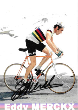 MERCKX EDDY, Genuine Hand Signed Autograph Photo 10x15cm, WORLD CHAMPION 1967, 1971, 1974