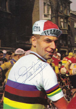VAN LOOY RIK, Genuine Hand Signed Autograph Card 10x15cm, WORLD CHAMPION 1960, 1961