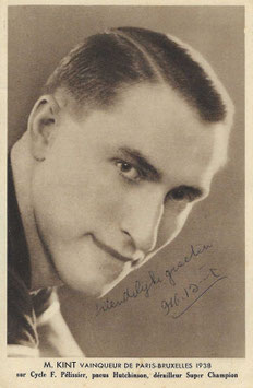 KINT MARCEL, Genuine Hand Signed Autograph Card 9x14cm, WORLD CHAMPION 1938