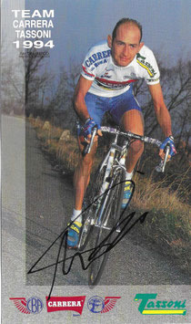 PANTANI MARCO, Genuine Hand Signed Autograph Card 12x205cm BIG SIZE!, WINNER GIRO, TOUR DE FRANCE