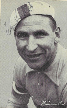 VAN EST WIM, Genuine Hand Signed Autograph Card 9x14cm, GREAT FORMER BELGIAN CHAMPION!
