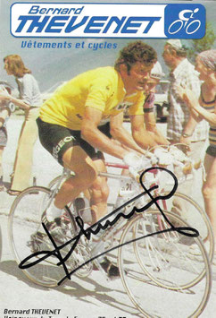 THEVENET BERNARD , Genuine Hand Signed Autograph Photo 10,4x15cm, TOUR DE FRANCE Winner 1975