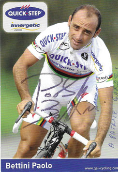 BETTINI PAOLO, Genuine Hand Signed Autograph Card 10,5x15cm, WORLD CHAMPION 2006