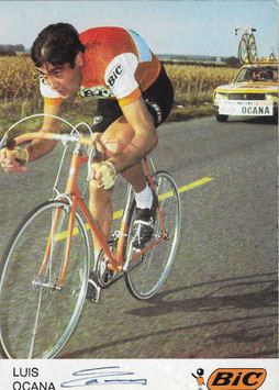 OCANA LUIS, Genuine Hand Signed Autograph, Card 10,5x15cm, TOUR DE FRANCE WINNER