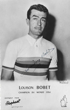BOBET LOUISON, Genuine Hand Signed Autograph Photo 9x14cm, TOUR DE FRANCE WINNER, WORLD CHAMPION
