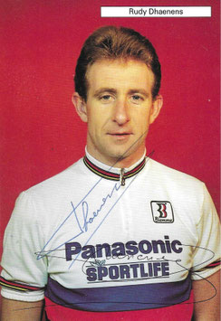 DHAENENS RUDY, Genuine Hand Signed Autograph Card 10x14,5cm, WORLD CHAMPION 1990
