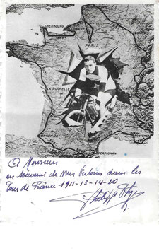 THYS PHILIPPE, Genuine Hand Signed Autograph Photo 10,5X15cm, TOUR DE FRANCE WINNER 1913, 1914, 1920