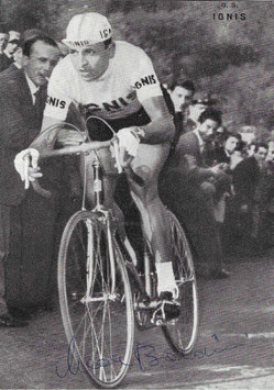 BALDINI ERCOLE, Genuine Hand Signed Autograph Card 10x13,5cm, WORLD CHAMPION