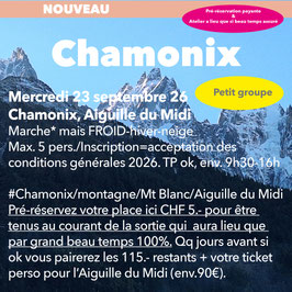 ARTS, ATELIER  Mercredi 23 septembre 2026 Chamonix
