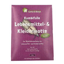 Kombifallen gegen Lebensmittel- und Kleidermotten  - 1 Set mit 2 Klebefallen
