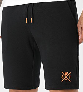 WATTS VENICE SHORT Black/Fluo orange