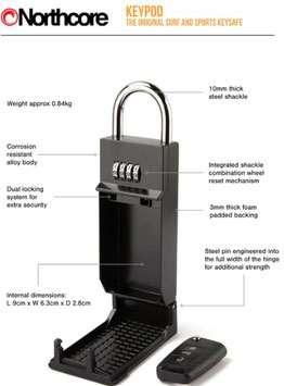 NORTHCORE SURF LOCK/KEYPOD