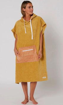 OCEAN AND EARTH DAY DREAM HOODED PONCHO Dijon