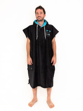 CLASSIC PONCHO FLASH ALLxIN  Black/turquoise