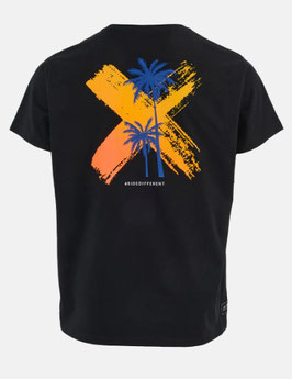 T-SHIRT WATTS Salty Palm noir