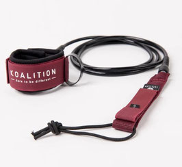 LEASH KOALITION Burgundy REGULAR 6'