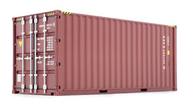 20ft sea freight container brown