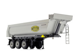 Meiller tipper trailer silver