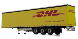 Pacton curtainsider trailer yellow DHL edition