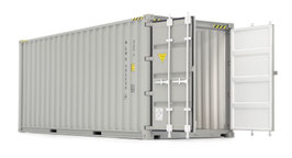 20ft sea freight container gray