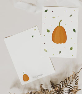 Postkarte 'Kürbis'