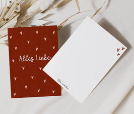 Postkarte 'Alles Liebe'