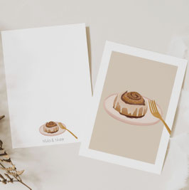 Postkarte 'Zimtschnecke'