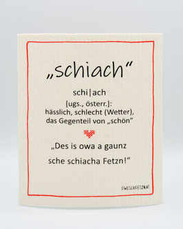 Owoschfetzn Mundart - "schiach"
