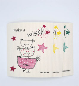 Owoschfetzn "Henne Berta - Make a Wisch!" 3er-Set