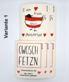 Owoschfetzn 5er-Set "Mundart"