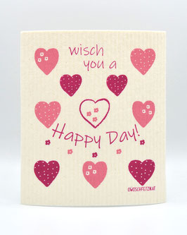 Owoschfetzn "wisch you a Happy Day!" rosa