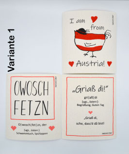 Owoschfetzn 3er-Set "Mundart"