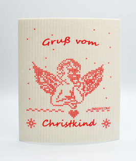 Owoschfetzn Kreuzstich "Gruß vom Christkind"