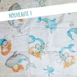 Kit maternelle Sirène azur - personnalisable