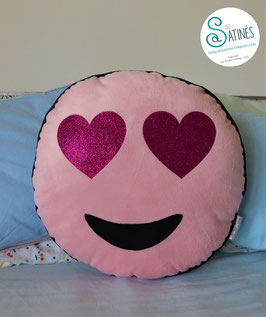 Coussin Smiley Love Coeur