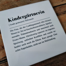 Fliese Kindergärtnerin