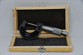 Mikrometer 0,01-25 mm in Holzkassette