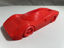 Support Cartes de Visites et Stylos _______   Ferrari P4 - Rouge - 1/33è