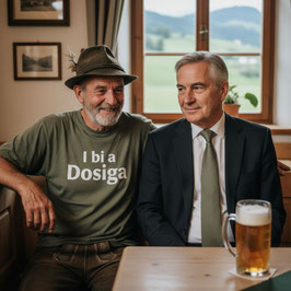 I bi a Dosiga | Herren T-Shirt oliv