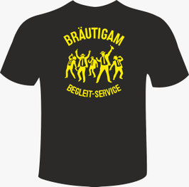 Polter Shirt Begleit Service | Herren T-Shirt in schwarz