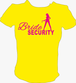 Polter Shirt Bride | Damen T-Shirt in gelb