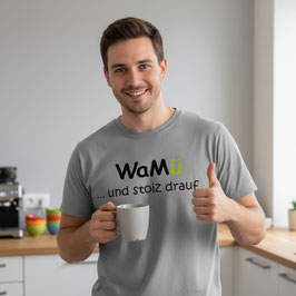 WaMü,stoiz drauf | Herren T-Shirt grau
